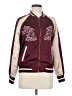 Forever 21 100% Polyester Burgundy Track Jacket Size S - photo 1