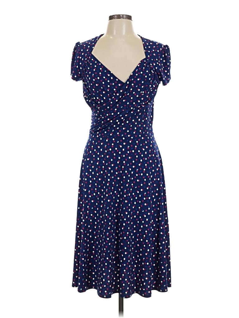 Pre-owned Leota Casual Dress In Blue