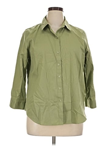 Coldwater Creek 3/4 Sleeve Button-Down Shirt (view 1)