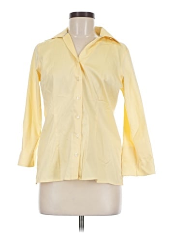 Lands' End 3/4 Sleeve Button-Down Shirt (view 1)