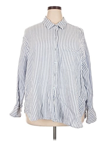 Lane Bryant Long Sleeve Button-Down Shirt (view 1)