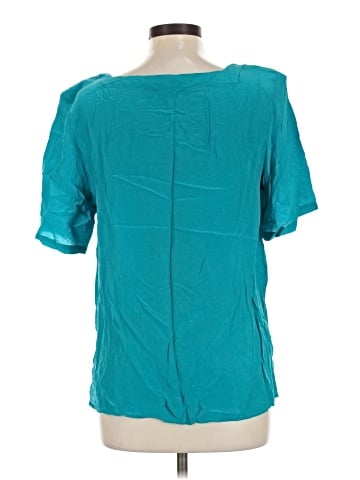 Christie & Jill Short Sleeve Silk Top (view 2)