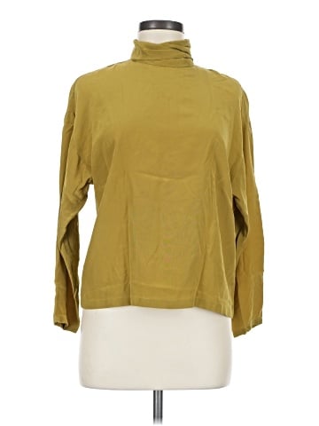 Linda Allard Ellen Tracy Long Sleeve Silk Top (view 1)
