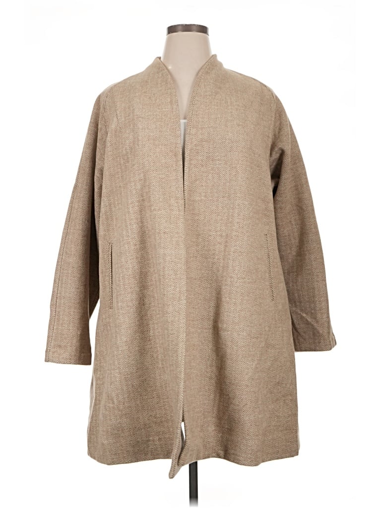 Pre-owned Madewell Coat In Tan