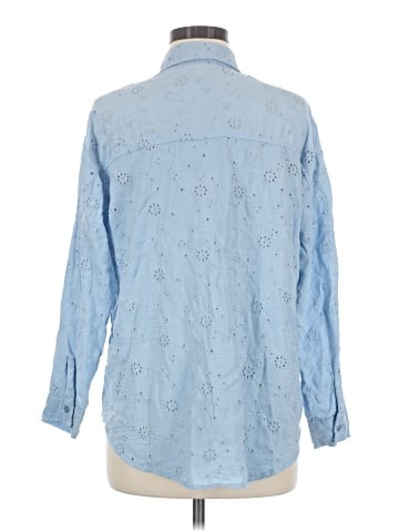 No Comment Long Sleeve Button-Down Shirt (view 2)