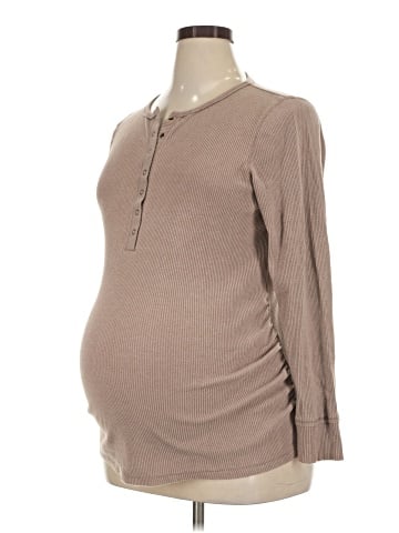 Old Navy - Maternity Long Sleeve Henley (view 1)