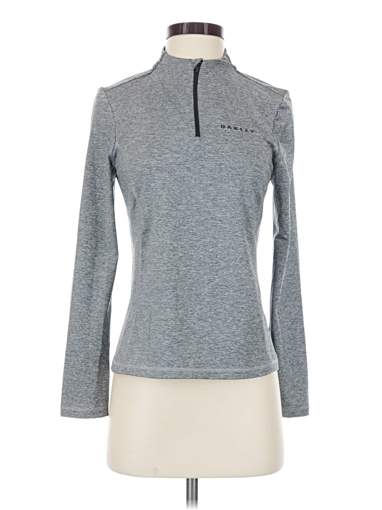 Pre-owned Oakley Long Sleeve T-shirt In Gray