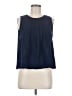 Crescent 100% Polyester Blue Sleeveless Blouse Size M (petite) - photo 1