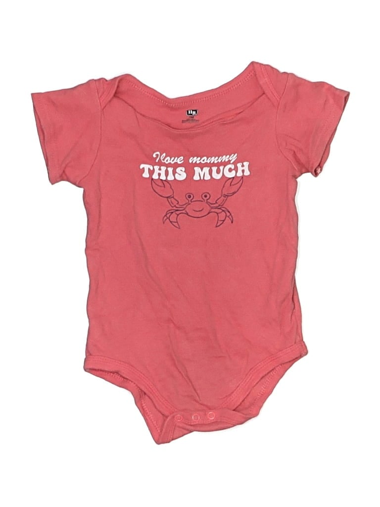 Pre-owned Hb Kids' Short Sleeve Onesie In Pink
