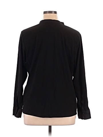 Calvin Klein 3/4 Sleeve Button-Down Shirt (view 2)