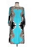 En Focus Studio Paisley Teal Cocktail Dress Size 10 - photo 1