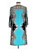 En Focus Studio Paisley Teal Cocktail Dress Size 10 - photo 2