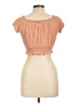 Love Tree 100% Rayon Orange Short Sleeve Top Size L - photo 2