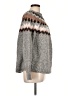 Repeat Cashmere 100% Polyester Chevron-herringbone Gray Pullover Sweater Size L - photo 4