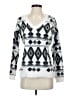 White Mark Argyle White Pullover Sweater Size S - photo 1
