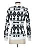 White Mark Argyle White Pullover Sweater Size S - photo 2