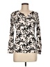 Talbots Outlet Print Silver Pullover Sweater Size M - photo 1
