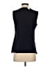 Talbots 100% Polyester Blue Sleeveless Blouse Size S - photo 2