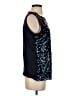 Talbots 100% Polyester Blue Sleeveless Blouse Size S - photo 4