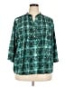Notations Teal 3/4 Sleeve Blouse Size 2X - photo 1