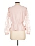 Peach 100% Polyester Pink 3/4 Sleeve Blouse Size L - photo 2