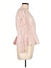 Peach 100% Polyester Pink 3/4 Sleeve Blouse Size L - photo 4