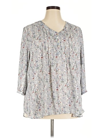 Rose + Olive 3/4 Sleeve Blouse (view 1)
