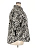 Notations Animal Print Black 3/4 Sleeve Button-Down Shirt Size 2X - photo 4