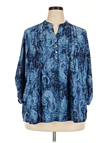 Notations 3/4 Sleeve Blouse (view 1)