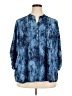 Notations Blue 3/4 Sleeve Blouse Size 2X - photo 1