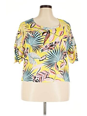 MADE IN ITALY Short Sleeve Blouse (view 1)