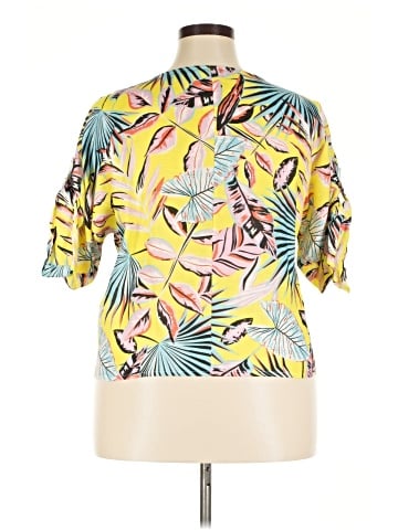 MADE IN ITALY Short Sleeve Blouse (view 2)