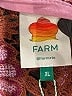 FARM Rio 100% Polyester Brown Short Sleeve Blouse Size XL - photo 7