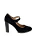 Me Too 100% Leather Black Heels Size 8 1/2 - photo 1