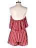 Soprano 100% Polyester Stripes Red Romper Size S - photo 2
