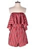 Soprano 100% Polyester Stripes Red Romper Size S - photo 1