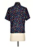 Notations 100% Polyester Stars Blue Short Sleeve Blouse Size S - photo 2