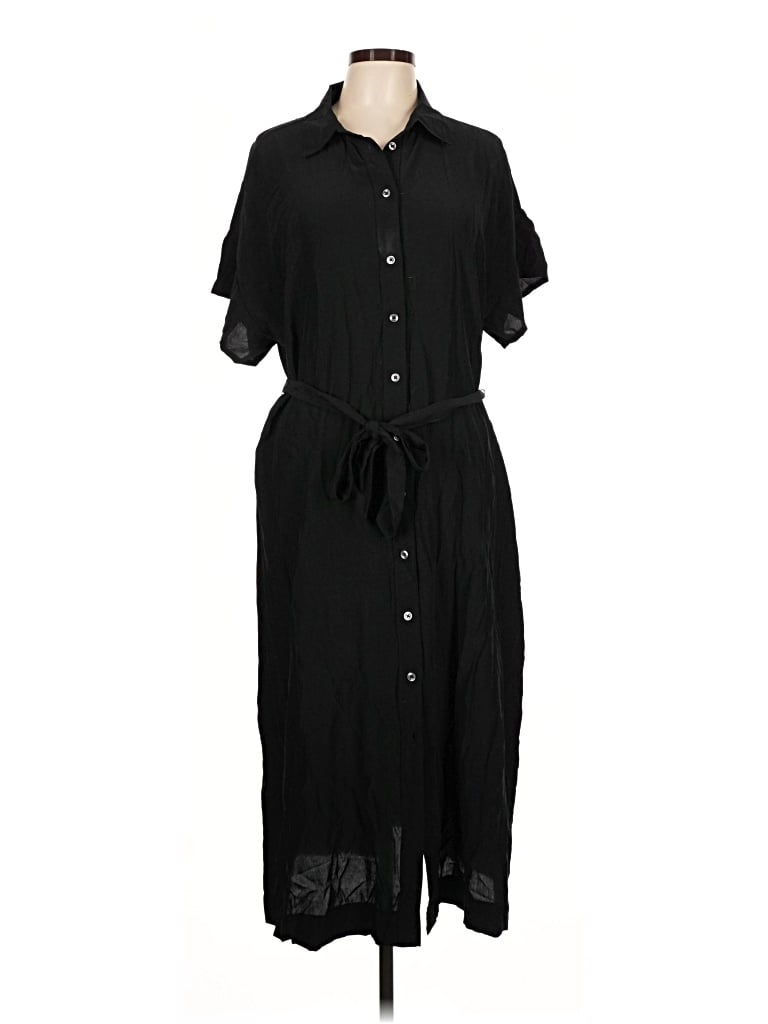 Pre-owned Prolōgue Casual Dress In Black