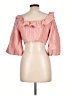 Zara Red 3/4 Sleeve Blouse Size L - photo 2