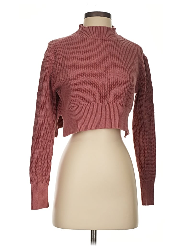 Pre-owned La Hearts Turtleneck Sweater In Burgundy