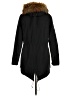 Aqua 100% Polyester Black Coat Size S - photo 2