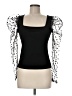 Shein Black 3/4 Sleeve Top Size M - photo 1
