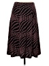 Notations 100% Polyester Polka Dots Burgundy Casual Skirt Size S (petite) - photo 2