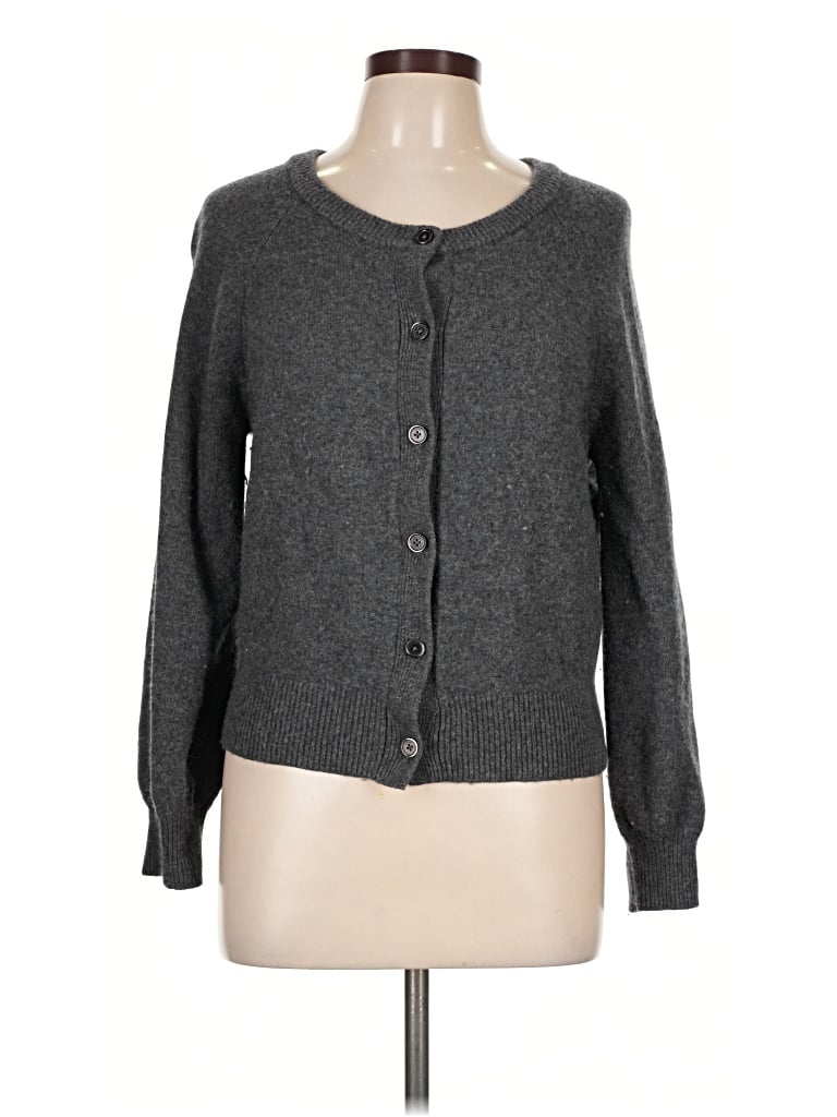 Pre-owned Wilfred Wool Cardigan Sweater In Gray