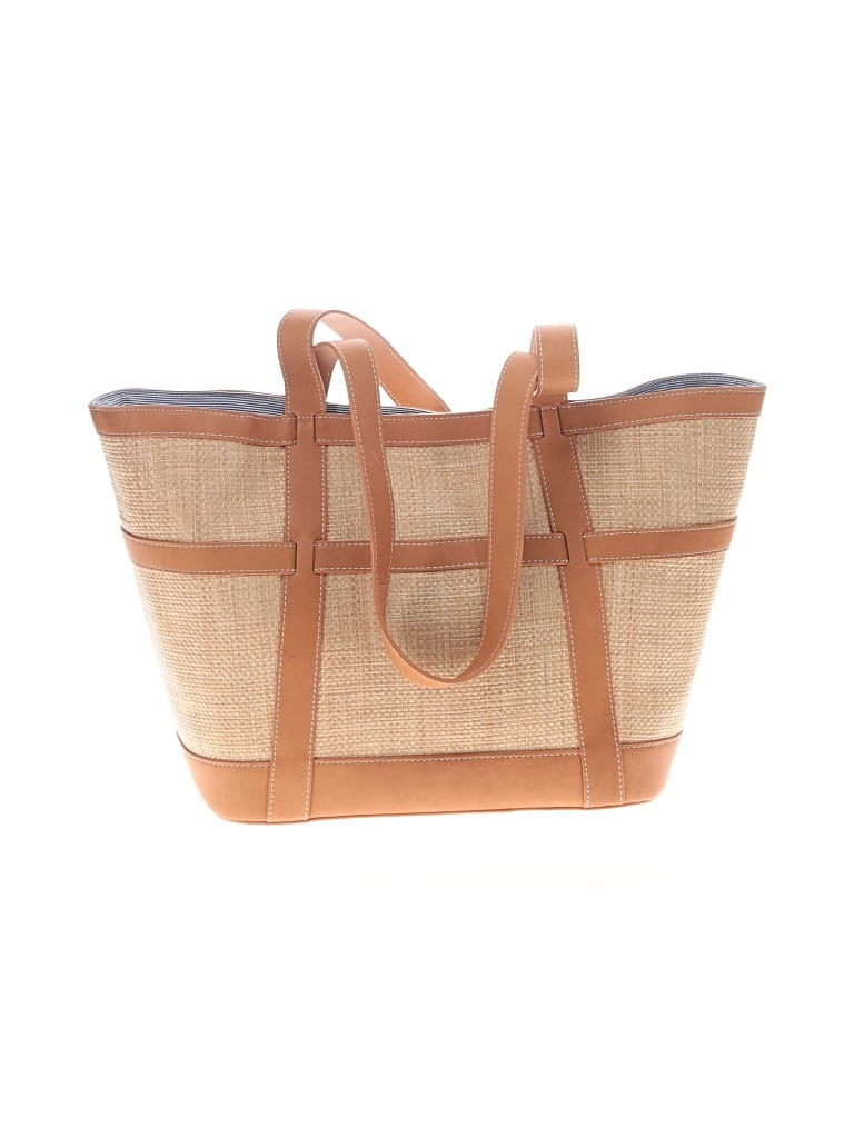 Pre-owned J. Mclaughlin Tote Bag In Tan