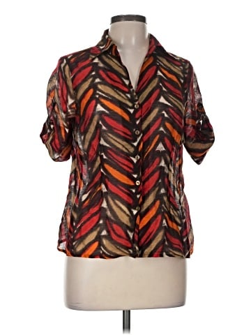 Jones New York Collection Short Sleeve Blouse (view 1)