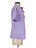 Unbranded 100% Polyester Purple Short Sleeve Blouse Size S - photo 4