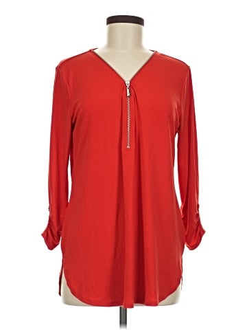 JM Collection Long Sleeve Blouse (view 1)