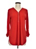 JM Collection Red Long Sleeve Blouse Size M - photo 1