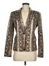 MICHAEL Michael Kors Animal Print Brown Gold Blazer Size 6 - photo 1